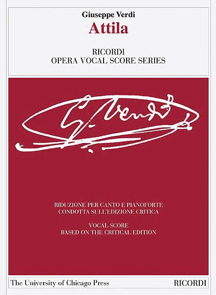 Attila Ricordi Opera Vocal Score Series 威爾第‧朱塞佩 聲樂總譜 聲樂 | 小雅音樂 Hsiaoya Music