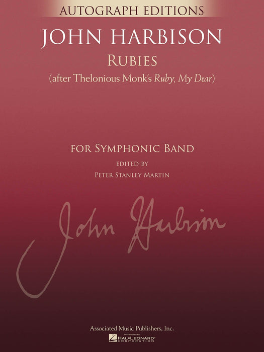 Rubies (After Thelonious Monk's Ruby, My Dear) G. Schirmer Autograph Edition | 小雅音樂 Hsiaoya Music
