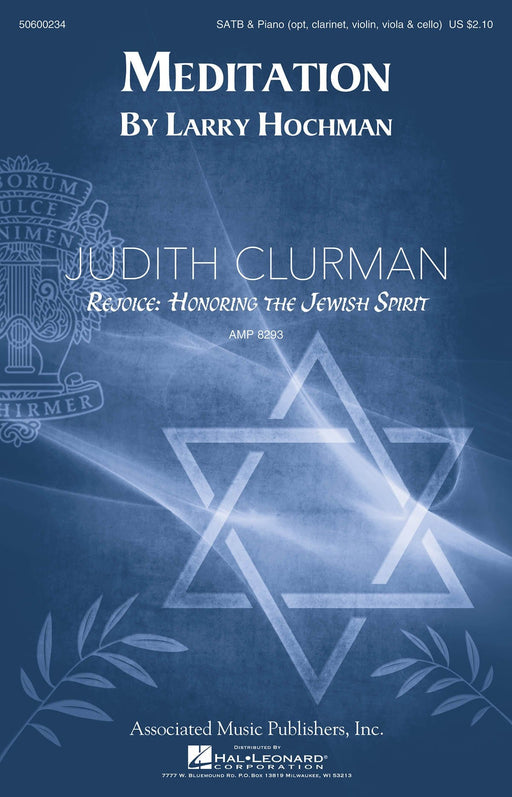 Meditation Judith Clurman Rejoice: Honoring the Jewish Spirit Choral Series 合唱 | 小雅音樂 Hsiaoya Music