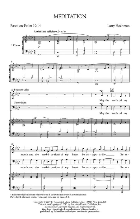 Meditation Judith Clurman Rejoice: Honoring the Jewish Spirit Choral Series 合唱 | 小雅音樂 Hsiaoya Music