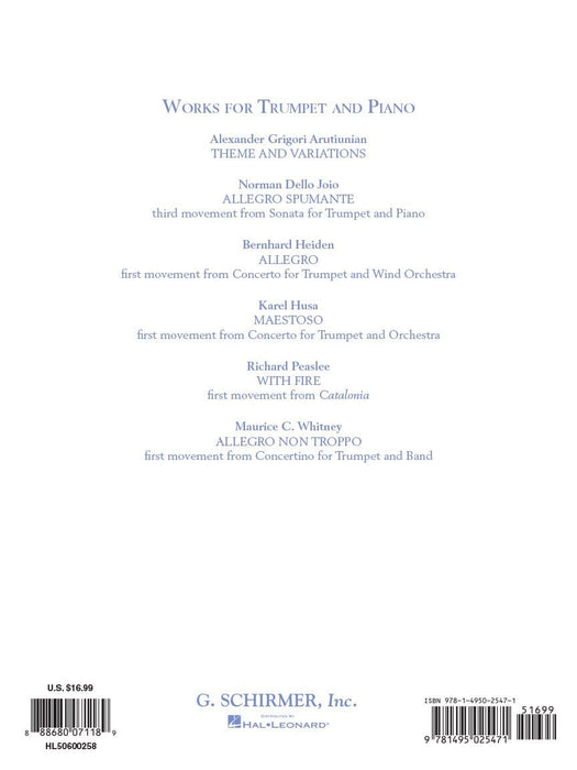 The G. Schirmer Trumpet Anthology 6 Works from the 20th and 21st Centuries 小號 | 小雅音樂 Hsiaoya Music