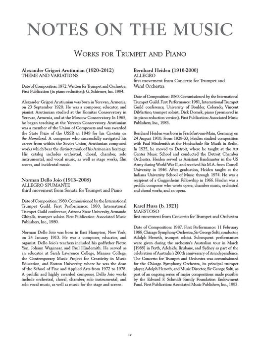 The G. Schirmer Trumpet Anthology 6 Works from the 20th and 21st Centuries 小號 | 小雅音樂 Hsiaoya Music
