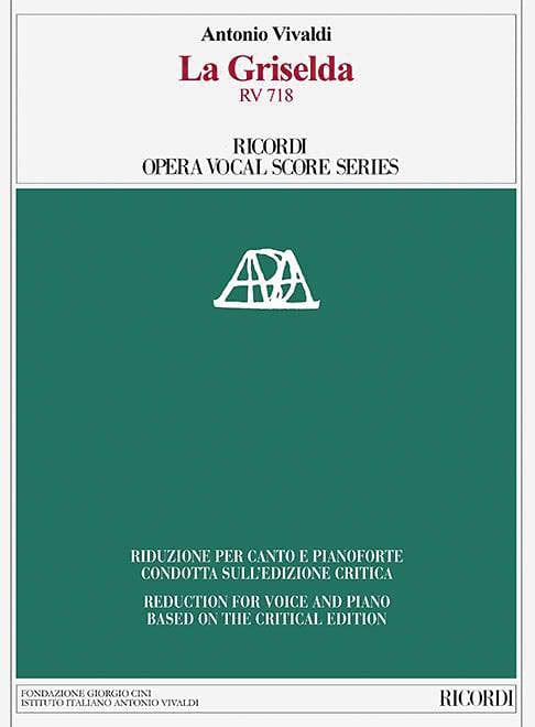 La Griselda RV 718 Ricordi Opera Vocal Score Series 韋瓦第 葛莉賽達 聲樂總譜 | 小雅音樂 Hsiaoya Music