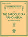 The Baroque Era Piano Album Schirmer's Library of Musical Classics Volume 2119 巴洛克 鋼琴 | 小雅音樂 Hsiaoya Music