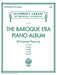 The Baroque Era Piano Album Schirmer's Library of Musical Classics Volume 2119 巴洛克 鋼琴 | 小雅音樂 Hsiaoya Music