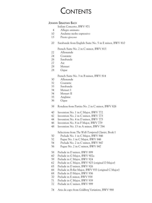 The Baroque Era Piano Album Schirmer's Library of Musical Classics Volume 2119 巴洛克 鋼琴 | 小雅音樂 Hsiaoya Music