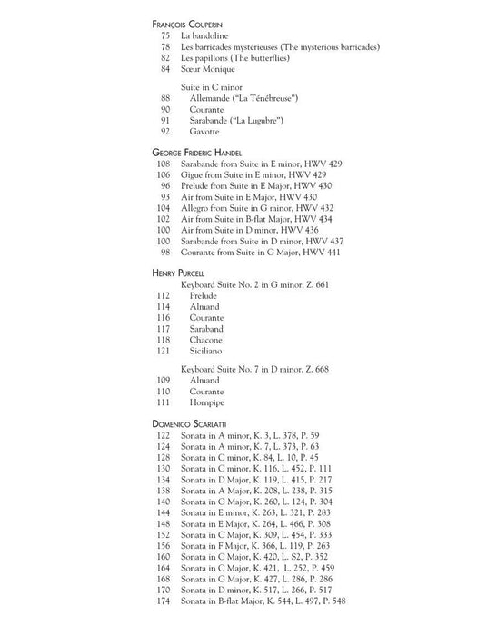 The Baroque Era Piano Album Schirmer's Library of Musical Classics Volume 2119 巴洛克 鋼琴 | 小雅音樂 Hsiaoya Music