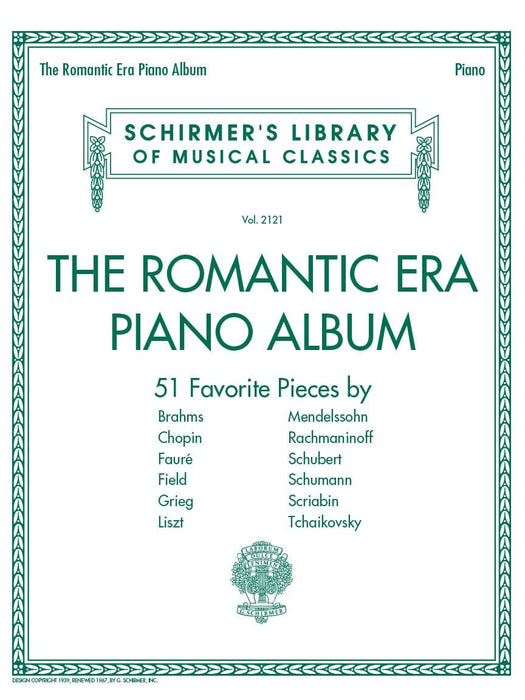 The Romantic Era Piano Album Schirmer's Library of Musical Classics Volume 2121 鋼琴 | 小雅音樂 Hsiaoya Music