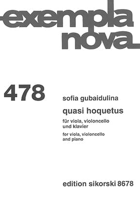 Quasi Hoquetus for Viola, Cello and Piano 古拜杜莉娜 鋼琴三重奏 | 小雅音樂 Hsiaoya Music