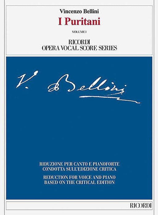 I Puritani Ricordi Opera Vocal Score Series 貝利尼 聲樂總譜 | 小雅音樂 Hsiaoya Music
