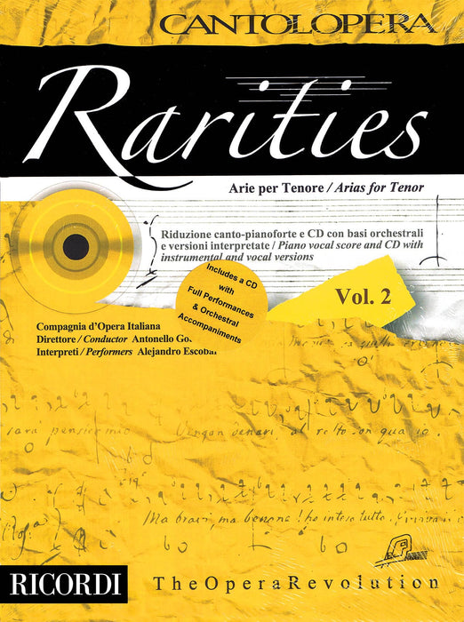 Rarities - Arias for Tenor, Volume 2 Cantolopera Series 詠唱調 詠嘆調 聲樂 | 小雅音樂 Hsiaoya Music