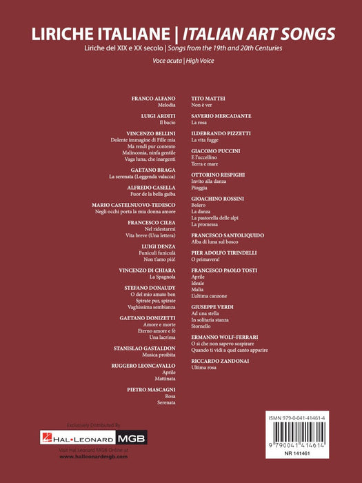 Italian Art Songs 48 Songs from the 19th and 20th Centuries - High Voice 高音 藝術歌曲 聲樂 | 小雅音樂 Hsiaoya Music