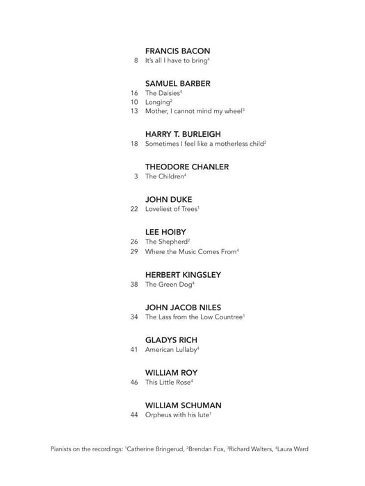 American Art Songs for the Progressing Singer - Mezzo-Soprano (With Online Accompaniments) 次女高音 伴奏 | 小雅音樂 Hsiaoya Music