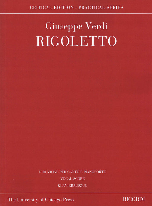 Rigoletto Based on the Critical Edition Ricordi Opera Vocal Score Series 威爾第‧朱塞佩 弄臣 聲樂總譜 | 小雅音樂 Hsiaoya Music
