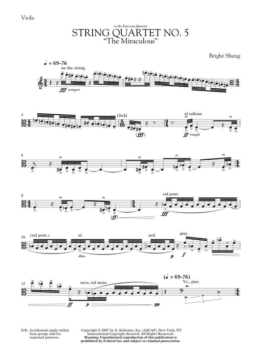 String Quartet No. 5 The Miraculous 弦樂四重奏 | 小雅音樂 Hsiaoya Music