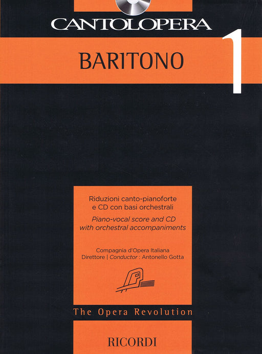 Cantolopera: Baritone 1 Piano-Vocal Score and CD with Orchestral Accompaniments 管弦樂伴奏 聲樂 | 小雅音樂 Hsiaoya Music