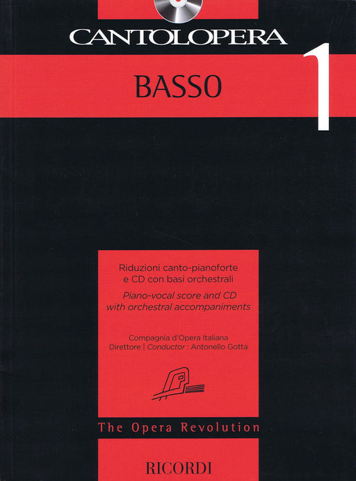 Cantolopera: Bass 1 Piano-Vocal Score and CD with Orchestral Accompaniments 管弦樂伴奏 聲樂 | 小雅音樂 Hsiaoya Music