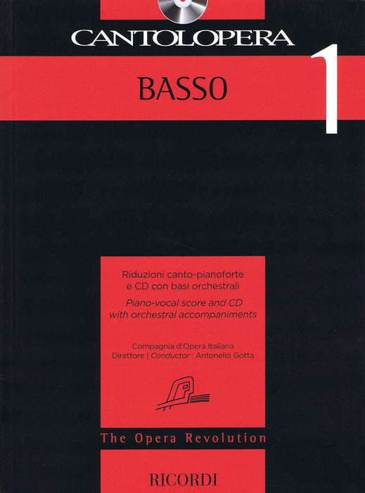 Cantolopera: Bass 1 Piano-Vocal Score and CD with Orchestral Accompaniments 管弦樂伴奏 聲樂 | 小雅音樂 Hsiaoya Music
