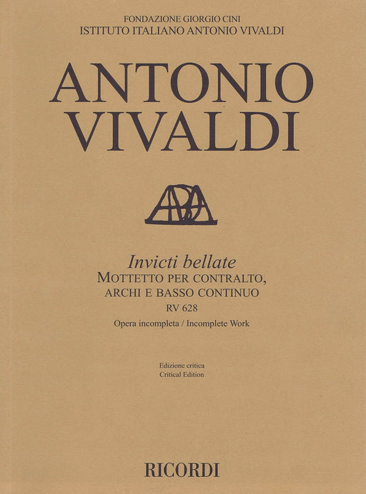 Invicti Bellate - Mottetto RV628 for Contralto, Strings, and Basso Continuo Score 韋瓦第 弦樂器 弦樂 | 小雅音樂 Hsiaoya Music