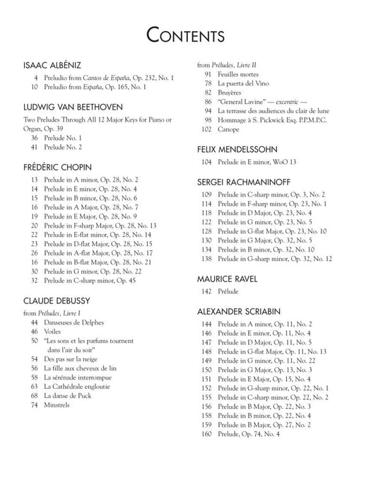 55 Piano Preludes By 8 Composers Schirmer's Library of Musical Classics Volume 2138 Albéniz, Beethoven, Chopin, Debussy, Mendelssohn, Rachmaninoff, Ravel, Scriabin 鋼琴 前奏曲 | 小雅音樂 Hsiaoya Music