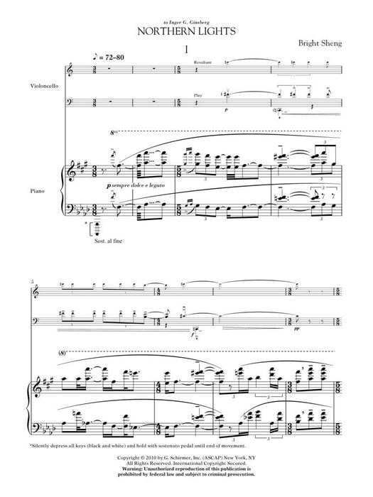 Northern Lights for Violoncello and Piano 大提琴 鋼琴 | 小雅音樂 Hsiaoya Music