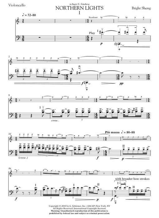 Northern Lights for Violoncello and Piano 大提琴 鋼琴 | 小雅音樂 Hsiaoya Music