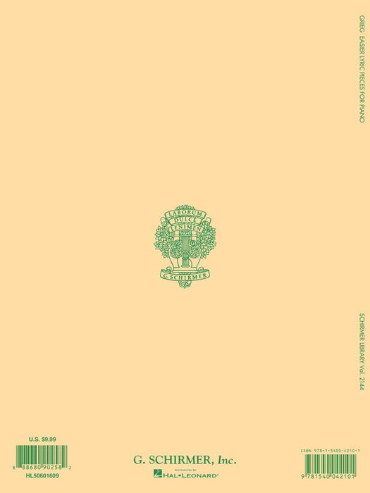 Grieg - Easier Lyric Pieces for Piano Schirmer's Library of Musical Classics Volume 2144 葛利格 小品 鋼琴 | 小雅音樂 Hsiaoya Music