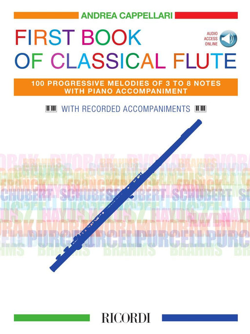 First Book of Classical Flute 100 Progressive Melodies of 3 to 8 Notes with Piano Accompaniment 古典 伴奏 長笛 | 小雅音樂 Hsiaoya Music