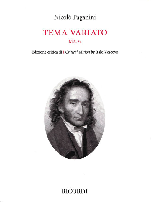Tema Variato M.S. 82 Critical Edition Solo Violin 帕格尼尼 小提琴 小提琴 | 小雅音樂 Hsiaoya Music