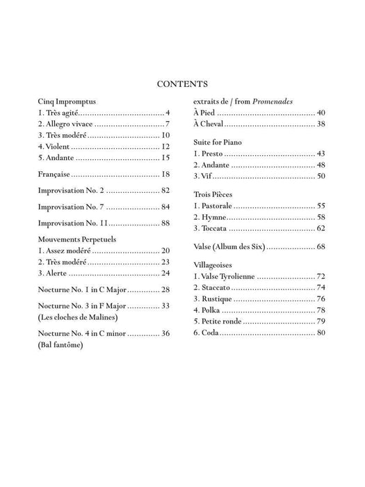 Poulenc Selected Piano Pieces 30 Pieces from Intermediate to Early Advanced Level 鋼琴 小品小品 | 小雅音樂 Hsiaoya Music