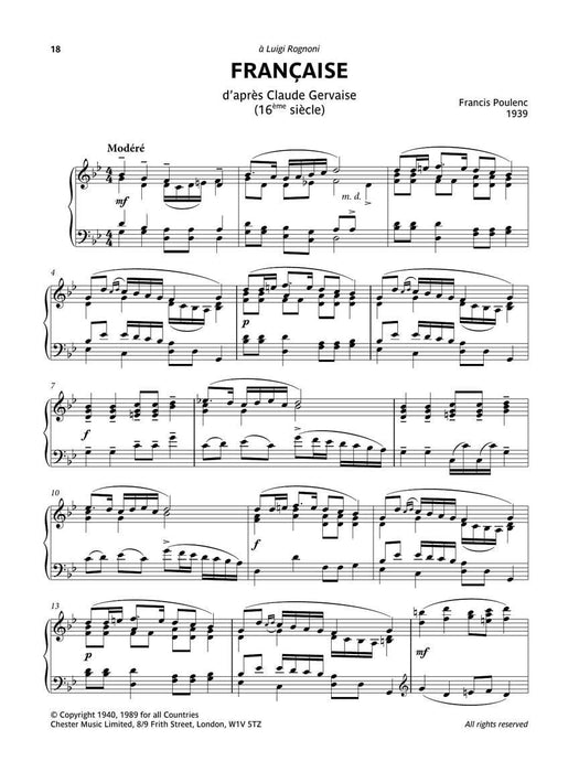 Poulenc Selected Piano Pieces 30 Pieces from Intermediate to Early Advanced Level 鋼琴 小品小品 | 小雅音樂 Hsiaoya Music