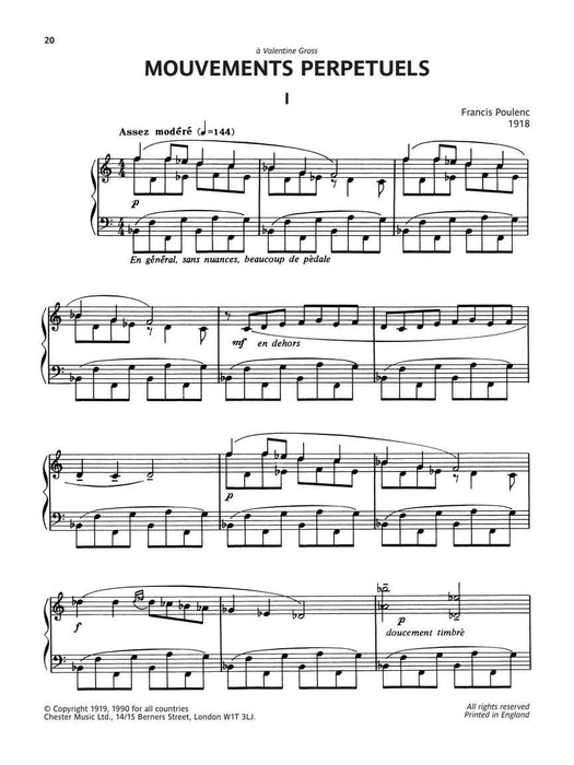 Poulenc Selected Piano Pieces 30 Pieces from Intermediate to Early Advanced Level 鋼琴 小品小品 | 小雅音樂 Hsiaoya Music