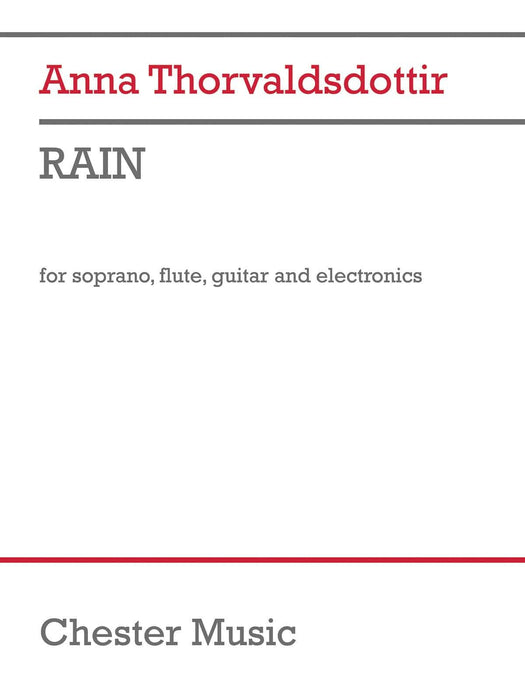 Rain for Soprano, Flute, Guitar, and Electronics Score and Parts 吉他 | 小雅音樂 Hsiaoya Music