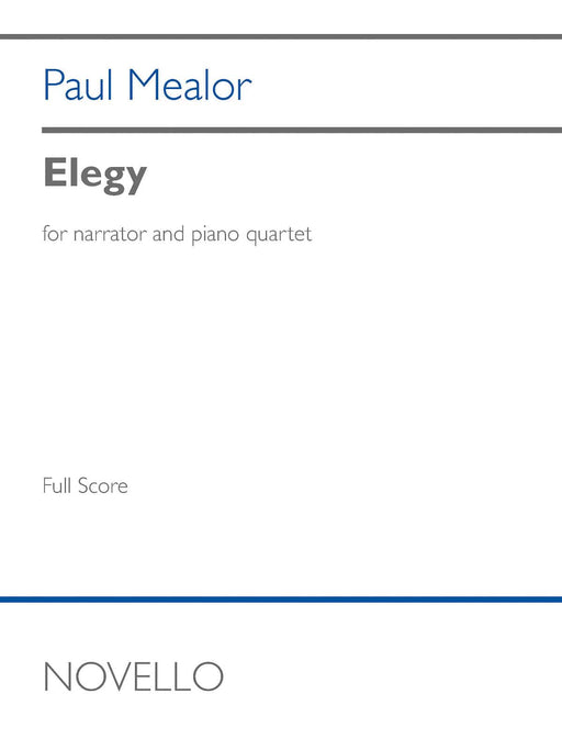 Elegy for Narrator and Piano Quartet Score and Parts 悲歌 鋼琴四重奏 | 小雅音樂 Hsiaoya Music