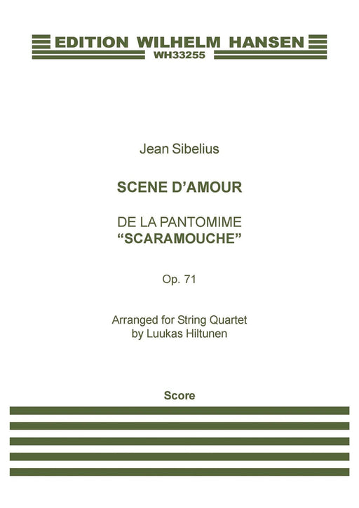 Scene D'amour for String Quartet Score 西貝流士 弦樂四重奏 | 小雅音樂 Hsiaoya Music