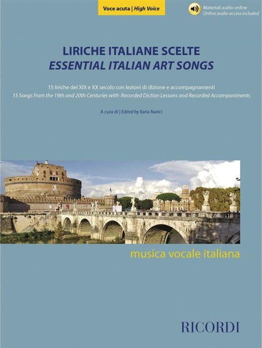 Essential Italian Art Songs - High Voice 15 Songs from the 19th & 20th Centuries with Recorded Diction Lessons and Recorded Accompaniments 高音 藝術歌曲 伴奏 聲樂 | 小雅音樂 Hsiaoya Music