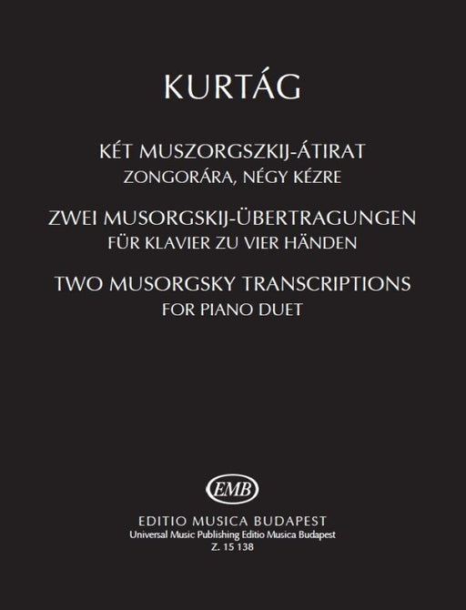 Two Mussorgsky Transcriptions for Piano Duet 庫塔格 鋼琴 四手聯彈 鋼琴 | 小雅音樂 Hsiaoya Music