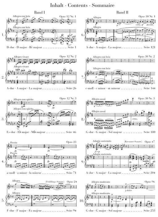 Sonatas for Piano and Violin - Volume II 貝多芬 小提琴奏鳴曲 小提琴(含鋼琴伴奏) 亨乐版 | 小雅音樂 Hsiaoya Music