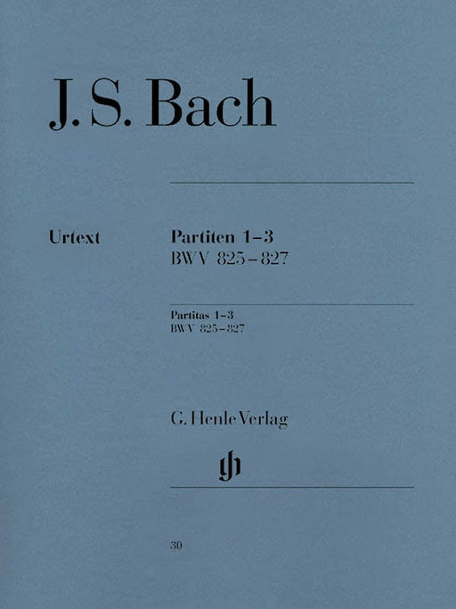 Partitas 1-3 BWV 825-827 Piano Solo 巴赫‧約翰瑟巴斯提安 鋼琴 組曲 鋼琴 亨乐版 | 小雅音樂 Hsiaoya Music