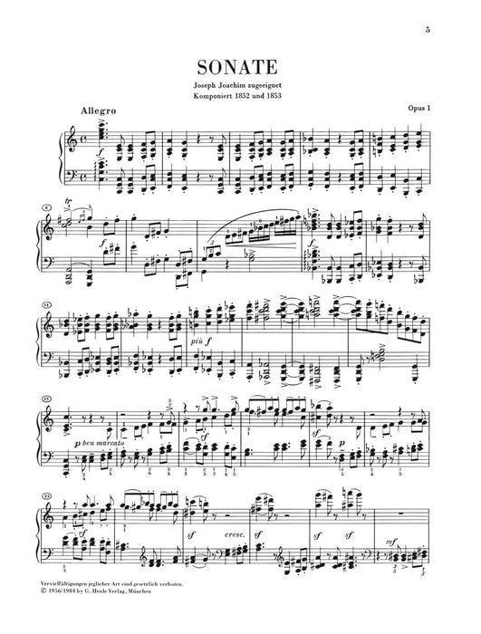 Sonatas, Scherzo and Ballades Piano Solo Softcover Edition 布拉姆斯 詼諧曲 鋼琴 奏鳴曲 敘事曲 亨乐版 | 小雅音樂 Hsiaoya Music