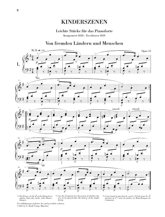 Scenes from Childhood, Op. 15 Piano Solo 舒曼‧羅伯特 鋼琴 兒時情景 亨乐版 | 小雅音樂 Hsiaoya Music