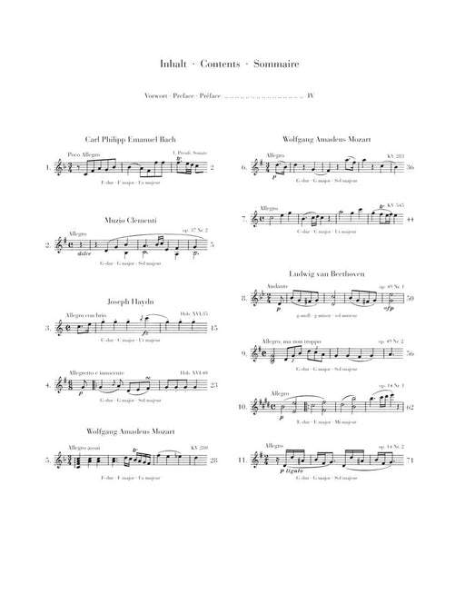 Classical Piano Sonatas 古典 奏鳴曲 鋼琴 亨乐版 | 小雅音樂 Hsiaoya Music