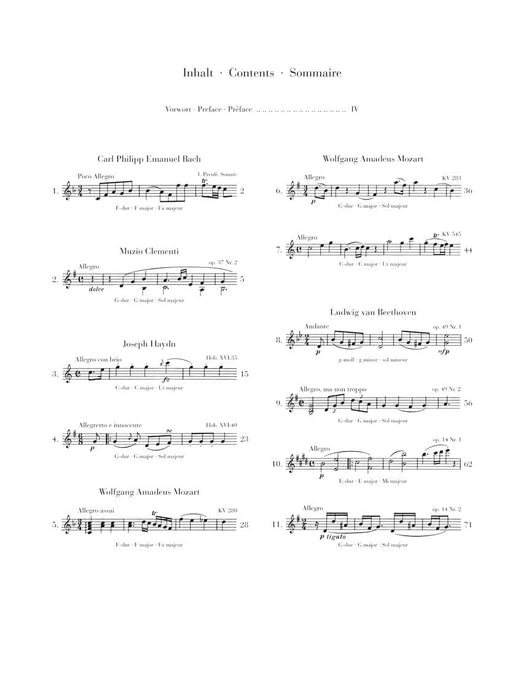 Classical Piano Sonatas 古典 奏鳴曲 鋼琴 亨乐版 | 小雅音樂 Hsiaoya Music