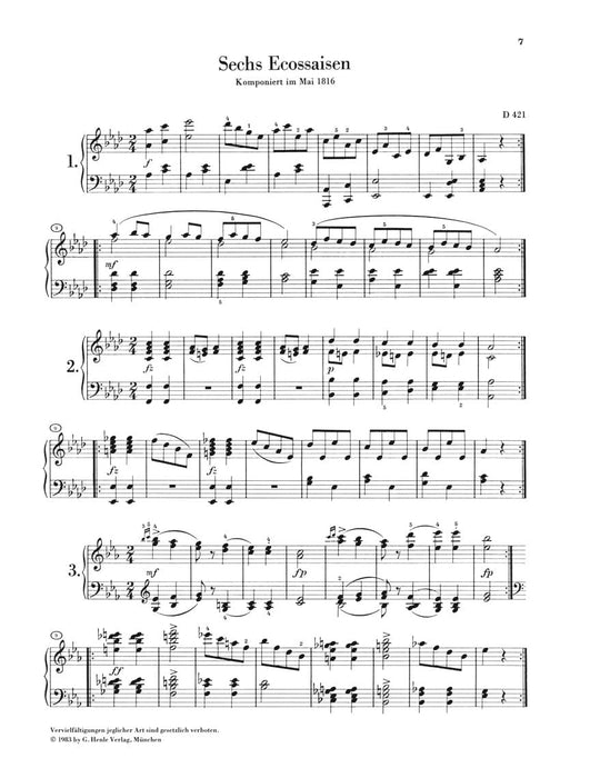 Complete Dances - Volume II Piano Solo 舒伯特 鋼琴 舞曲 亨乐版 | 小雅音樂 Hsiaoya Music