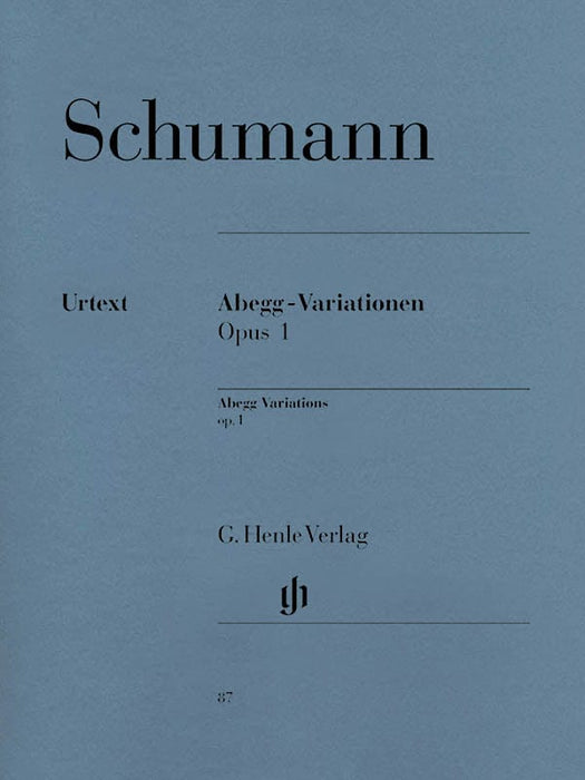 Abegg Variations F Major Op. 1 Piano Solo 舒曼‧羅伯特 鋼琴 變奏曲 亨乐版 | 小雅音樂 Hsiaoya Music