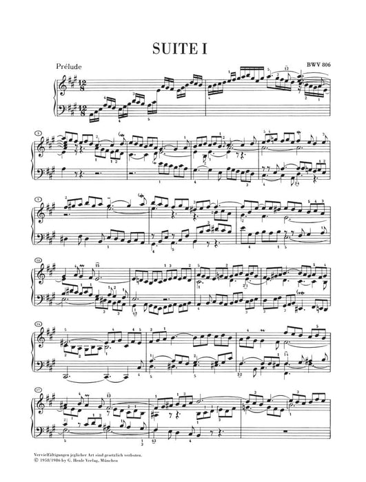 English Suites BWV 806-811 Piano Solo 巴赫‧約翰瑟巴斯提安 英國組曲 鋼琴 亨乐版 | 小雅音樂 Hsiaoya Music