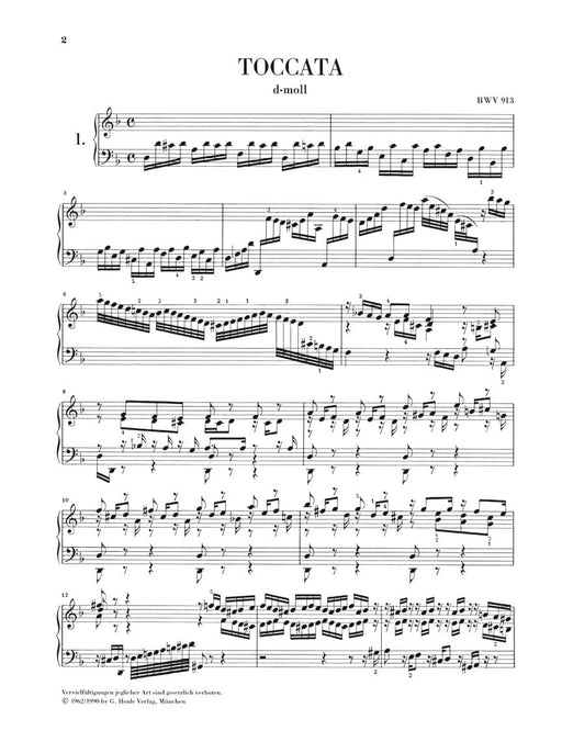 Toccatas BWV 910-916 Piano Solo 巴赫‧約翰瑟巴斯提安 鋼琴 觸技曲 亨乐版 | 小雅音樂 Hsiaoya Music