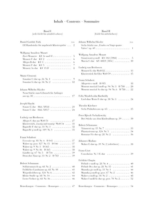 Easy Piano Pieces - Classic and Romantic Eras - Volume 1 Very Easy/Moderately Easy Pieces 簡單鋼琴小品 古典與浪漫時期 亨乐版 | 小雅音樂 Hsiaoya Music