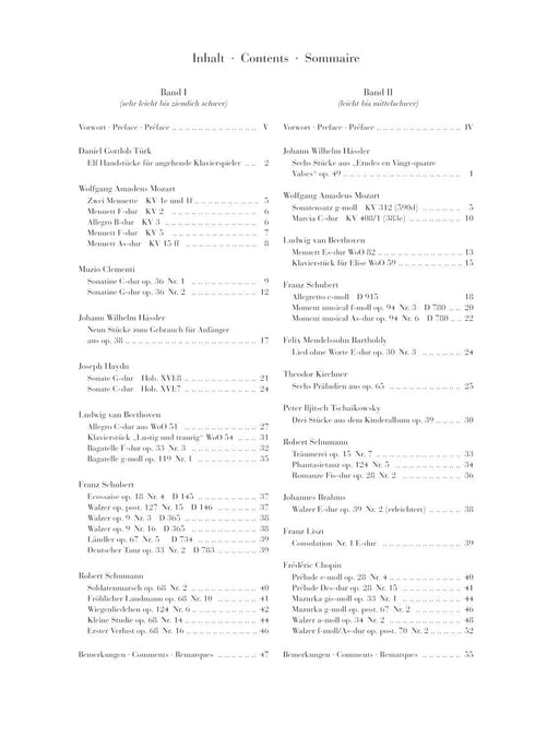 Easy Piano Pieces - Classic and Romantic Eras - Volume 2 Easy/Moderately Difficult Pieces 簡單鋼琴小品 古典與浪漫時期 亨乐版 | 小雅音樂 Hsiaoya Music