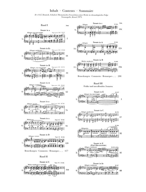 Piano Sonatas - Volume III (Early and Unfinished Sonatas) Piano Solo 舒伯特 鋼琴 奏鳴曲 亨乐版 | 小雅音樂 Hsiaoya Music